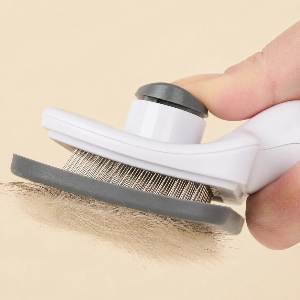 The Shed Brush: self-cleaning slicker